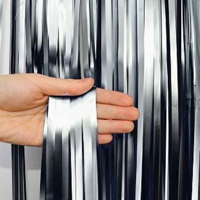 Занавес Дождик, Матовый Черный, 3*1 м (В*Ш)