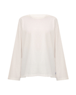 MM6 MAISON MARGIELA ЛОНГСЛИВ ЖЕНСКИЙ ИЗ ХЛОПКОВОГО ДЖЕРСИ БЕЛЫЙ