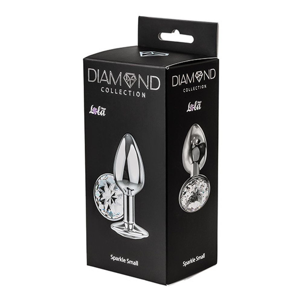 Анальная пробка 7см Lola Games Diamond Clear Sparkle Small 4009-01Lola