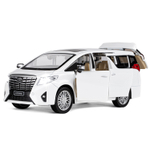 Модель 1:29 Toyota Alphard, белый, откр. передние и боковые, багажник, свет, звук