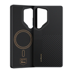 Кевларовый чехол MagSafe Benks ArmorPro Montage для Samsung Galaxy S25 Ultra Тонкий гибридный чехол из арамидного волокна DuPont Kevlar плотностью 600 и 1500 ден