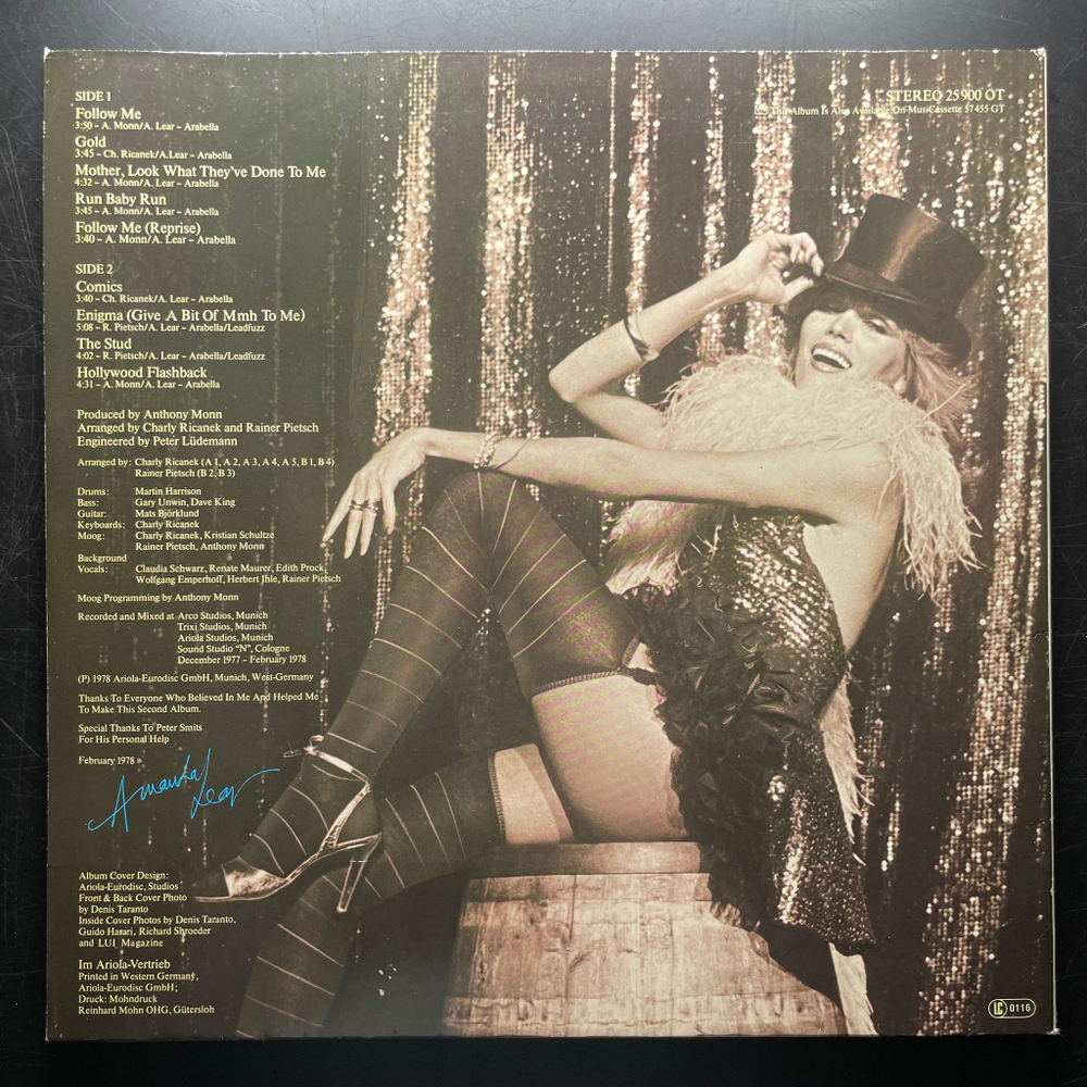 Amanda Lear ‎– Sweet Revenge (Германия 1978г.)