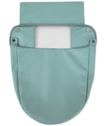 Детская коляска Roan Esso Кожа 3 в 1 с автокреслом Pituso Santiso Pro ESSK/214/1 Misti Mint/Grey/руч.Черный
