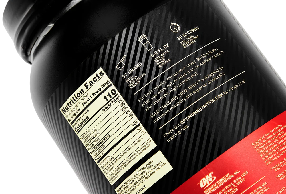Optimum Nutrition, Gold Standard 100% Whey, сыворотка, 907 г (2 фунта)