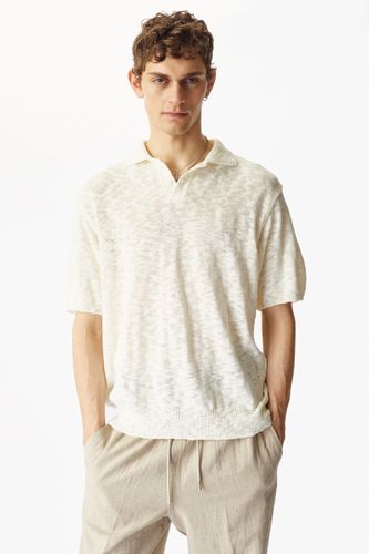 Футболка-поло The puh молочный