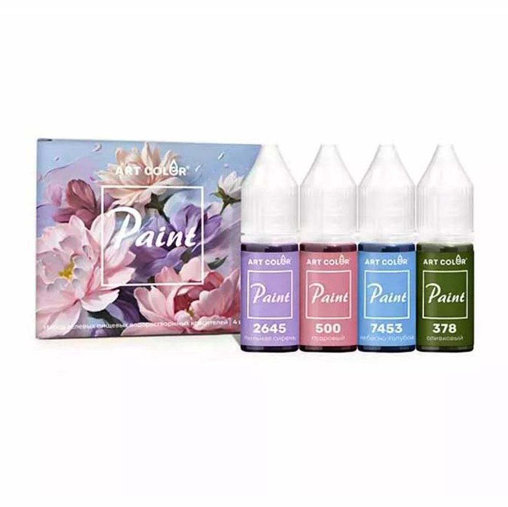 Набор красителей водорастворимых ART COLOR "ПИОН" 4 цвета