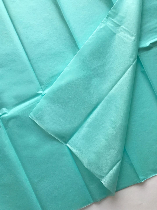 Бумага тишью 50 х 66 см (10 листов), аквамариновый