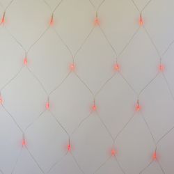 ULD-N2520-240-DTA RED IP20 Сетка светодиодная с контроллером. 240 светодиодов. 2.5х2 м. красная. IP20. провод прозрачный