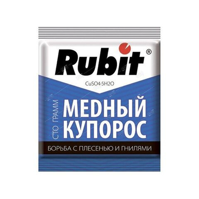 Средство "Rubit" Медный купорос,от болезней растений 100 г (1/80)