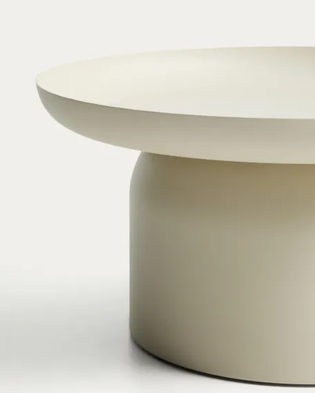 Уличный столик Arcola из алюминия цвета экрю, диаметр 70 см