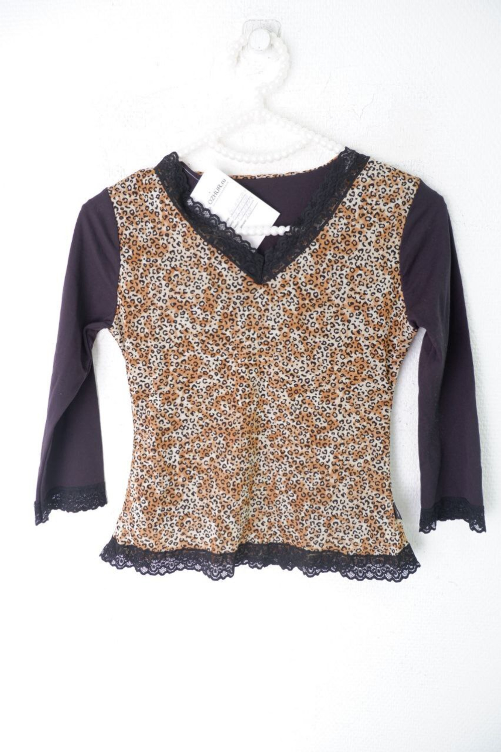 Кофта с анималистическим принтом на 11/14 лет