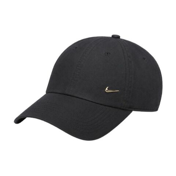 Теннисная кепка Nike Dri-Fit Club Unstructured Metal Swoosh - black/metalic gold