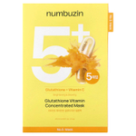 Numbuzin, № 5 глутатион, концентрированная витаминная маска, 5 шт., 27 мл (0,91 жидк. унции)