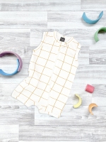 Песочник без рукавов Mjölk Sleep and Play Клетка