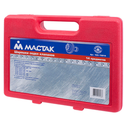 МАСТАК (103-13014C) Набор фрез для правки седел клапанов, 28-65 мм, кейс, 14 предметов