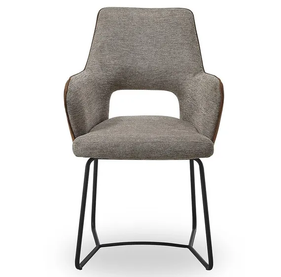 Стул Tidan серый с коричневым