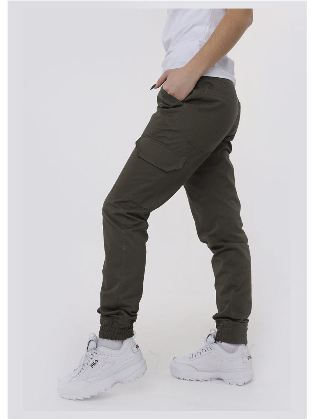 Брюки карго женские олива Город Горький