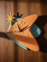 Настенные часы “Starflight Boomerang / Звездный бумеранг ” 33 см, Mid-Century Modern, полимер, бесшумный кварцевый механизм