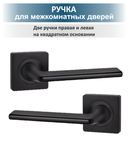 Фурнитура для межкомнатных дверей с защелкой и петлями TREND