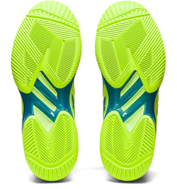Женские Кроссовки теннисные Asics Solution Speed FF 2 - hazard green/reborn blue