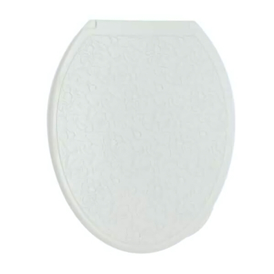 Крышка унитаза "ДЕКОР" АЖУР белая Росспласт РП-813