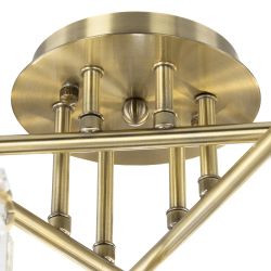 Citilux AXIS CL313263 Люстра хрустальная потолочная Бронза