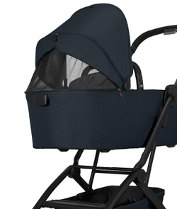 Коляска 2 в 1 Joolz Aer 2 с бампером Dark Navy Blue/Black Carbon