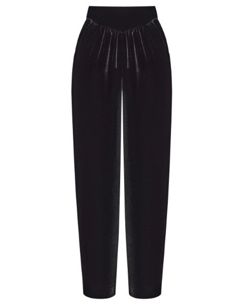 Naomi, брюки из черного бархата