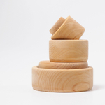 Деревянный сортер "Стаканчики" не окрашенные, 5 деталей