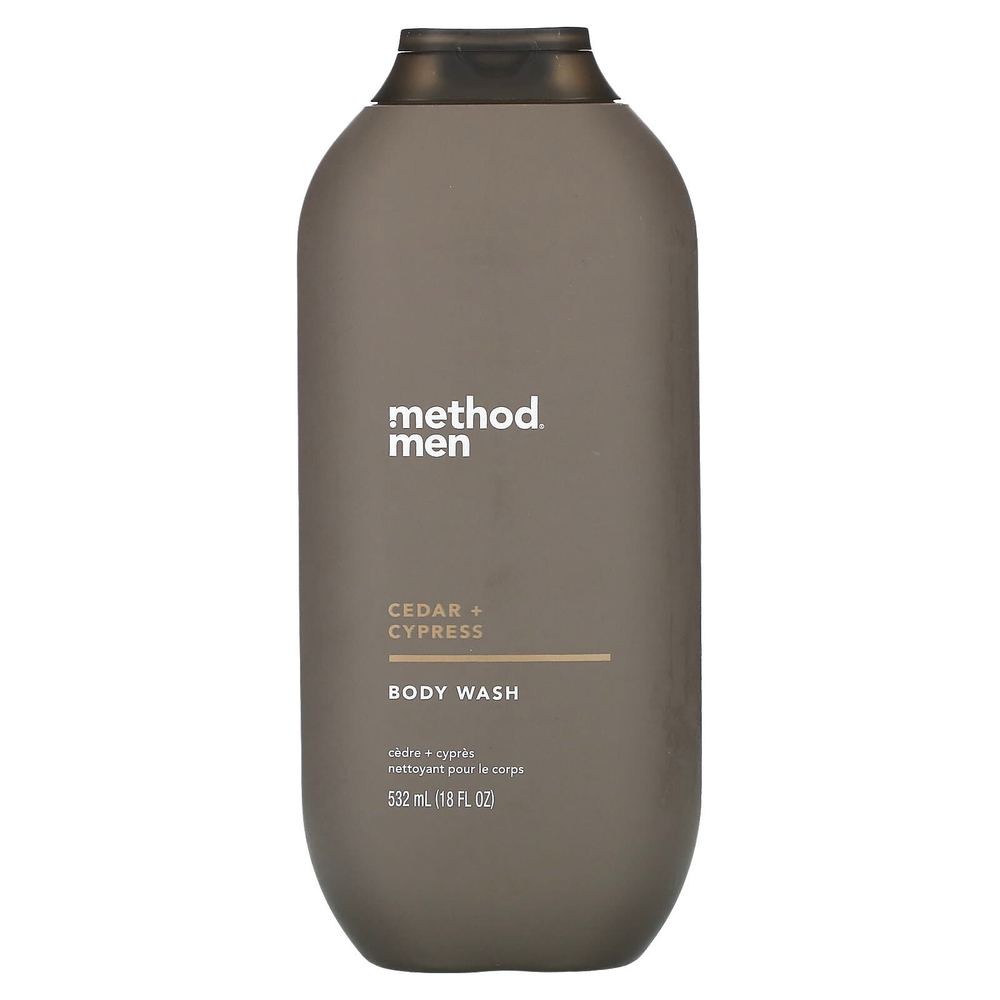 Method, Для мужчин, гель для душа, кедр и кипарис, 532 мл (18 жидк. унц.)