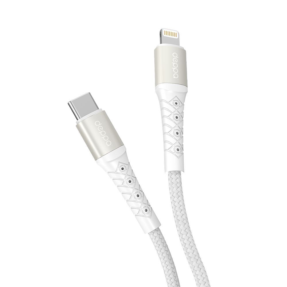 Дата-кабель Armor Type-C – Lightning, 1 м, 2.4A, белый