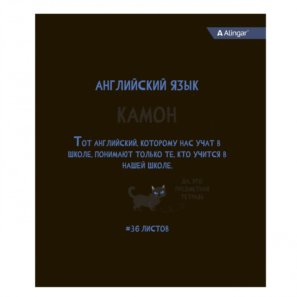 Комплект предметных тетрадей А5 36л.,10 предметов, со справочным материалом, скрепка, мелованный картон (стандарт), блок офсет, Alingar "Котомемы"