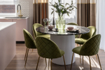 Стул Garda Decor велюр хаки, мет.ножки 50*53*77 см
