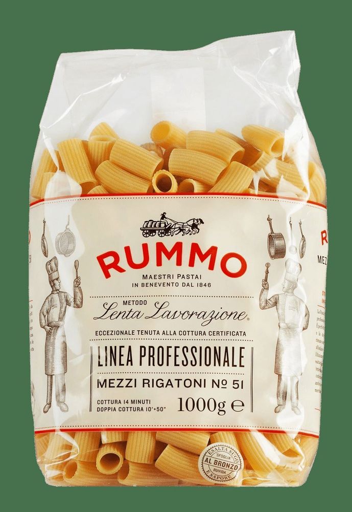 RUMMO Макароны Linea professionale Mezzi rigatoni №51, 1000 г