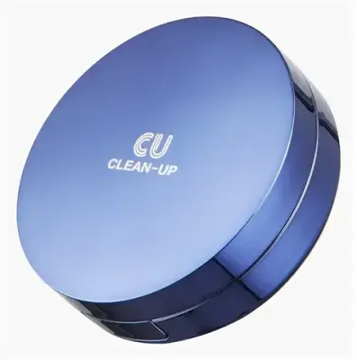 Антивозрастной тональный крем кушон CU Skin CLEAN-UP Skinfit Cushion Pact SPF 50+/PA+++, 15 г + 15 г