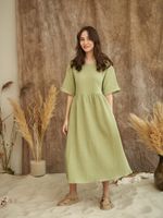 Платье муслиновое "Шалфей" женское