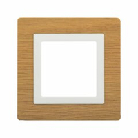 Рамка из натурального дерева, "Avanti", беленый дуб, 1 пост (2 мод.)