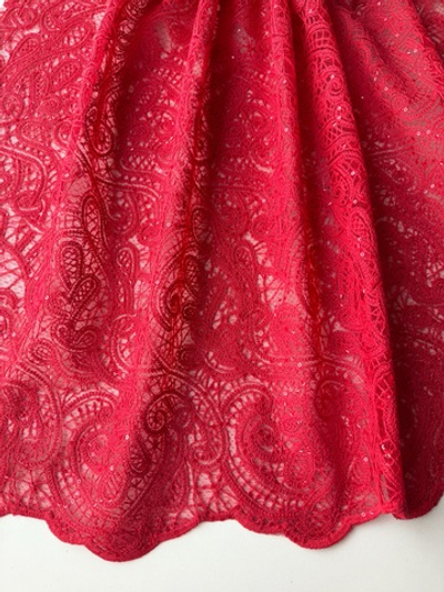 Вышивка с пайетками (Красная) новая