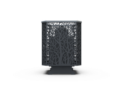 Банная печь Душа- 15 Сетка Древо стекло