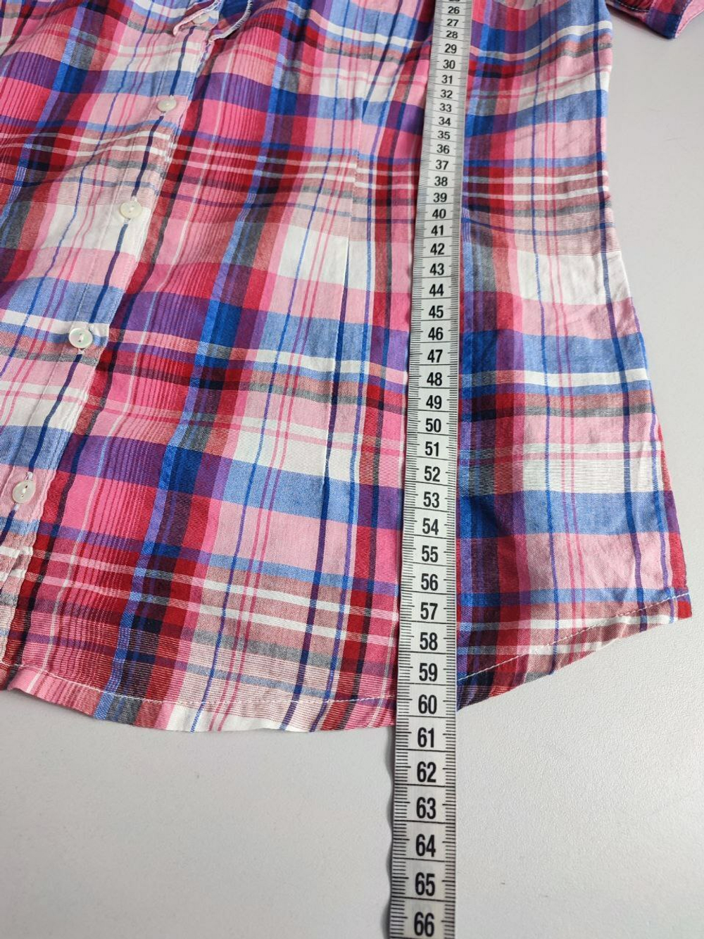 Блузка Montego хлопковая в клетку 42 размер