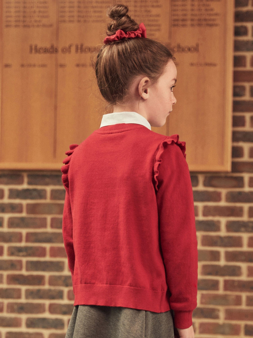 Кардиган школьный для девочки Next C26-982, Красный