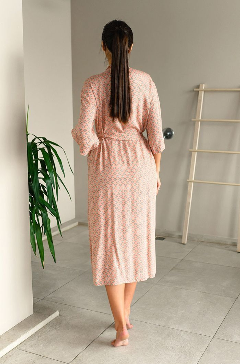 Легкий домашний халат Aleksa (Размер: L-XL) (Цвет: разноцветный)