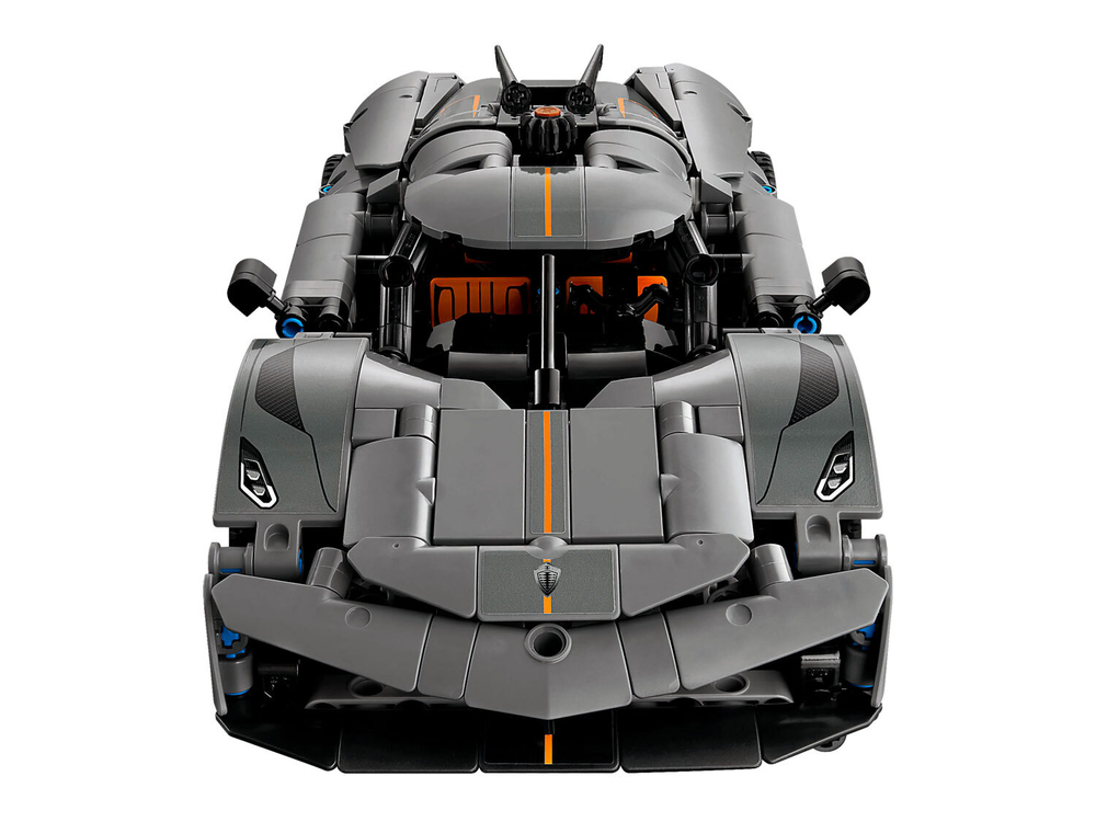 LEGO Technic 42173 Koenigsegg Jesko Absolut — серый гиперкар