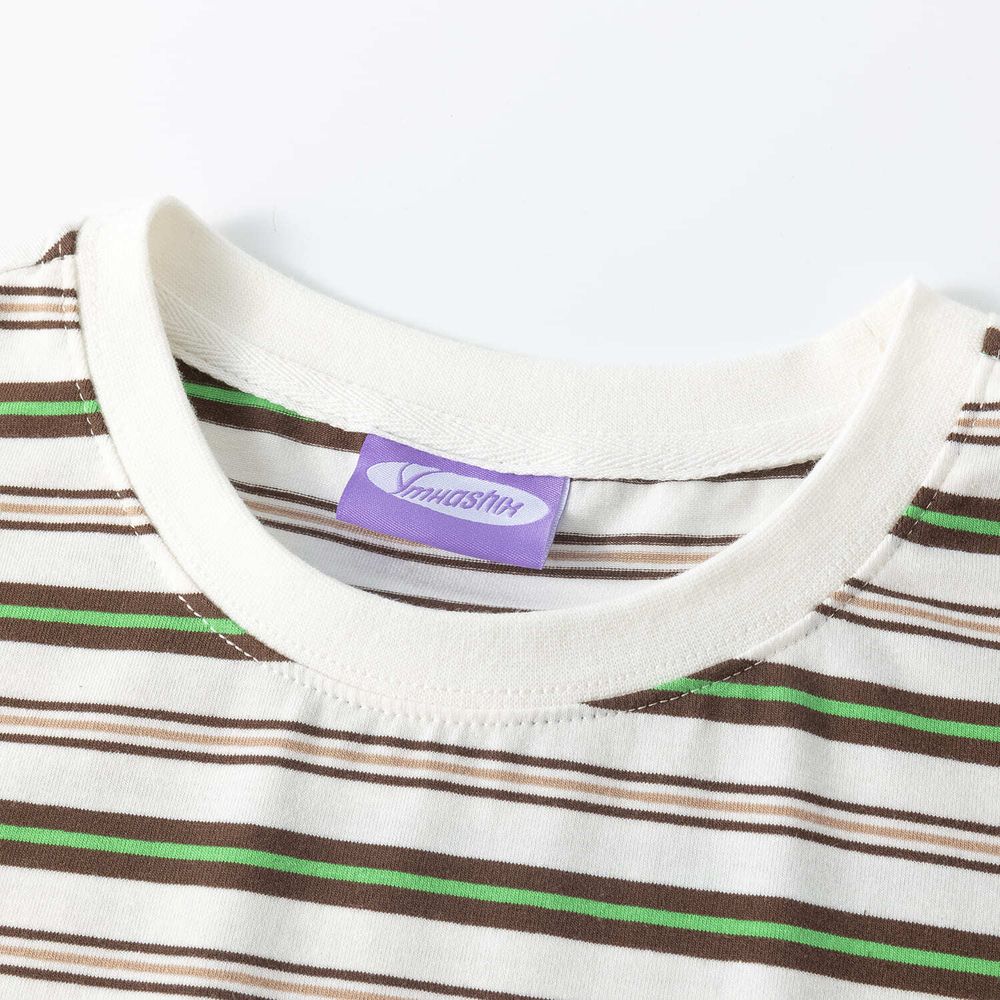 Футболка Ymkashix Nineties белая / коричневая
