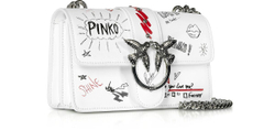 MINI LOVE BAG GRAFFITI SHOULDER - white