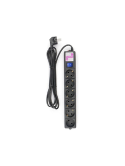Power Cube Фильтр-удлинитель 3м 6 р 16А SPG6-B3M (21888), черный