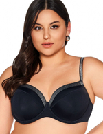 Верх купальника с серебром Ava SK224 U black