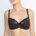 Бюстгальтер-балконет с мягкими кружевными чашками (Размер: 90C) (Цвет: черный)
