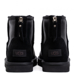 Ugg Mens Classic Mini Zip Metallic Black