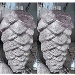 Ёлочные игрушки VERSAILLES «Снежные шишки» 14*6 см (набор 2 шт), Белый/золото